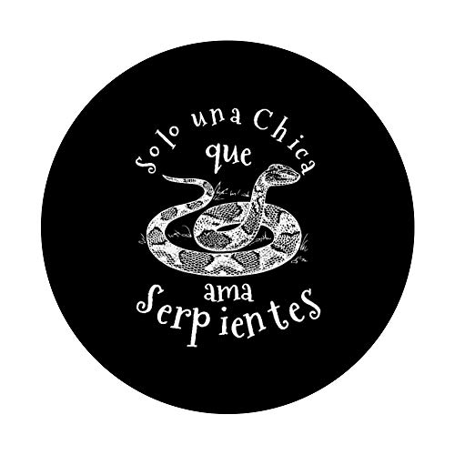 Sólo una Chica Que Ama Serpientes Mujeres y Niñas Regalos PopSockets Agarre y Soporte para Teléfonos y Tabletas