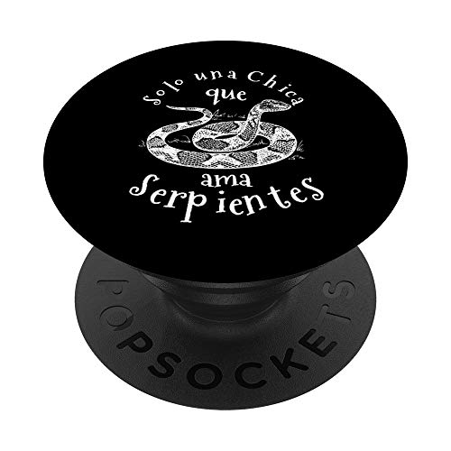 Sólo una Chica Que Ama Serpientes Mujeres y Niñas Regalos PopSockets Agarre y Soporte para Teléfonos y Tabletas