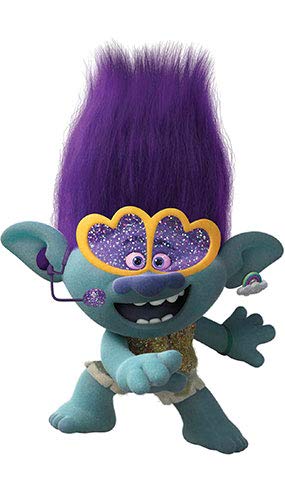 Star Cutouts Ltd SC1502 Star Cutouts Mini Rama Gafas Trolls World Tour Altura 93 cm Ancho 63 cm, Multicolor