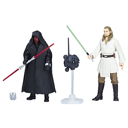 Star Wars - Figura de Darth Maul y Quigon Jinn 10 cm, E1687