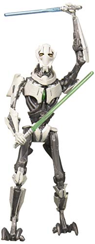 Star Wars Figura de juguete de la galaxia de aventuras General Grievous de 3.75 pulgadas y Mini cómic – Aprende sobre