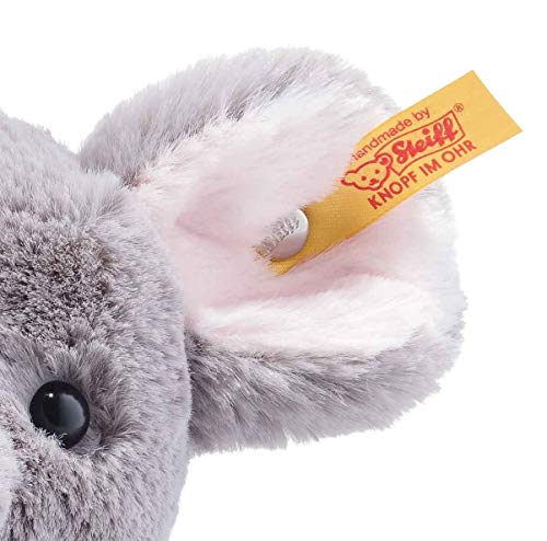 Steiff- Maus/Ratte MIA Mouse 056376-Peluche de 20 cm, para niños, Peluche para Jugar y acurrucarse, móvil y Lavable, Color Gris (056376)