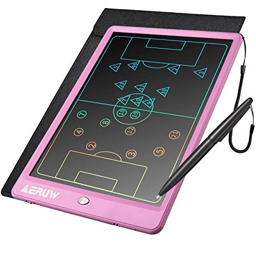 Tableta de Escritura Color LCD 10 Pulgadas, Tablet Escritura Pantalla Colorido Infantil, Tableta Grafica Dibujo Niños Adecuada para el Hogar, Escuela, Oficina, Cuaderno de Notas con Fundas (Rosado)