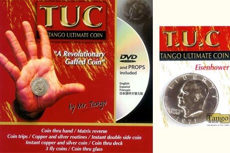 Tango Ultimate Coin (T.U.C)(D0109)Eisenhower Dollar with instructional DVD by Tango - Trick