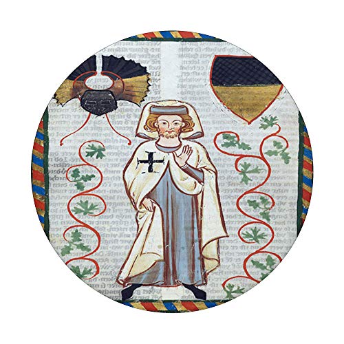 Tannhauser - Codex Manesse Medieval Middle Ages Manuscript PopSockets PopGrip: Agarre intercambiable para Teléfonos y Tabletas