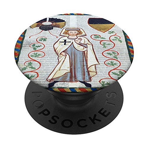 Tannhauser - Codex Manesse Medieval Middle Ages Manuscript PopSockets PopGrip: Agarre intercambiable para Teléfonos y Tabletas