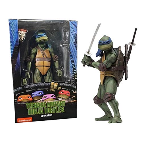 Teenage Mutant Ninja Turtles - Juego Completo de Personajes Originales Action Figures 18cm TNMT 1990 NECA