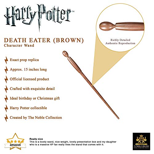 The Noble Collection Death Eater Character Wand (marrón)