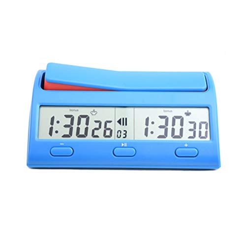 TiKiNi Reloj de ajedrez digital profesional profesional Go Clock Game Timer Count Up Down Timer para ajedrez chino internacional