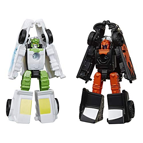 Transformers Toys Generations War for Cybertron: Earthrise Micromaster WFC-E3 Hot Rod Patrol - Paquete de 2 Unidades para niños de 8 años en adelante, 3,8 cm