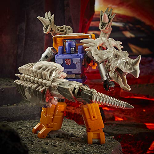 Transformers Toys Generations War for Cybertron: Kingdom Deluxe WFC-K15 Ractonite Fossilizer Figura de acción – niños de 8 años y más, 5.5 Pulgadas