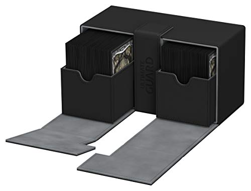 Ultimate Guard Twin Flip´n´Tray Deck Case 200+ Caja de Cartas Tamaño Estándar XenoSkin Negro