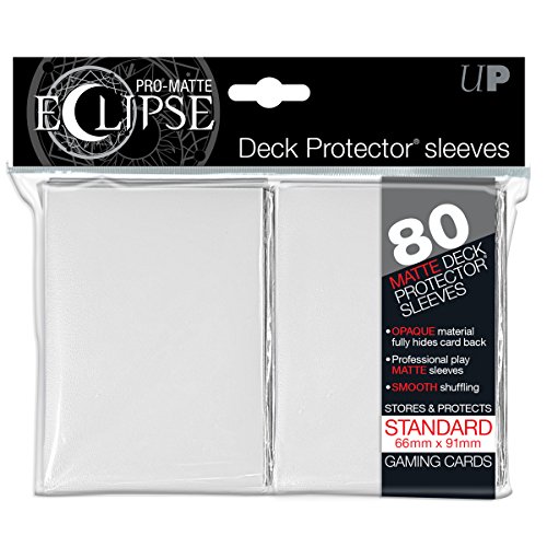 Ultra Pro- Pro-Matte Eclipse Estándar Mangas, Color Blanco/White (E-85110)