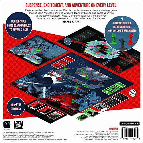 USAopoly Die Hard The Nakatomi Heist Strategy Board Game