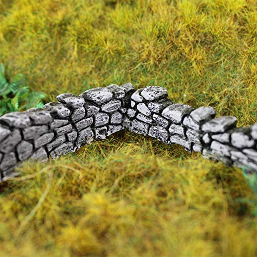 War World Gaming - Muro de Piedra Seca en Esquina Pintado x 2 - Wargaming, Escenografía Miniatura, Decorado Miniatura, Paisajismo, Modelismo Wargames, Maquetas