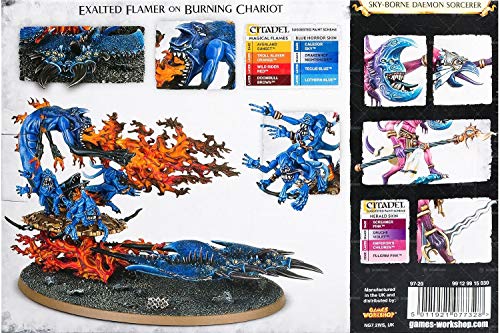 Warhammer 40K - Age of Sigmar Daemons of Tzeentch Herald of Tzeentch on Burning Chariot