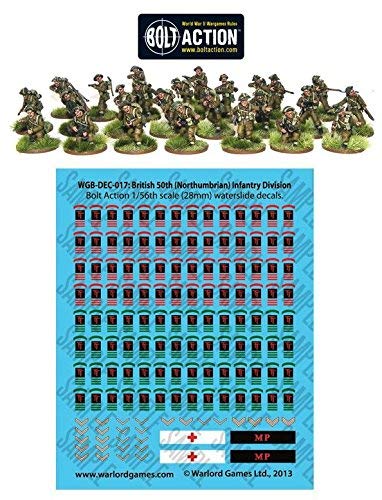WGB-BI-01 - Juegos De Warlord - Acción De Perno - WW2 Infantería Británica De Finales De La Guerra x 25 Miniaturas De Juegos De Guerra 28mm
