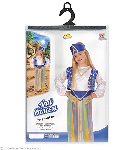 WIDMANN Arabian - Disfraz de princesa del cuento de hadas para niña, talla 104 (4912G)