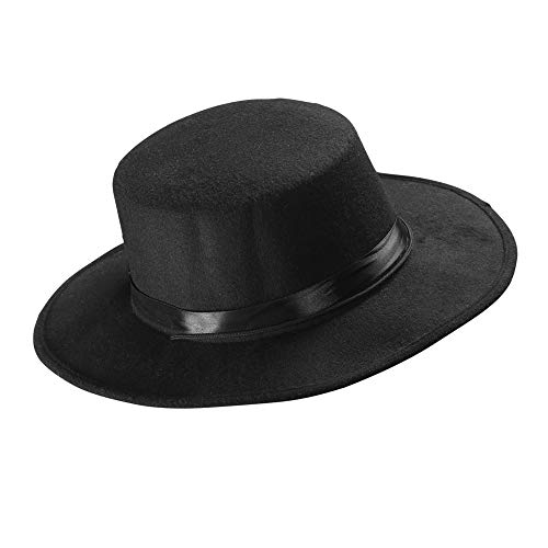 WIDMANN Sombrero El Gaucho Fieltro cepillado Unisex-Adult, Negro, talla única, vd-wdm0491s