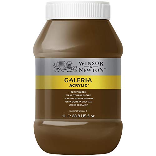 Winsor & Newton acrílico Galeria Bote de 1L - Tierra de Sombra Tostada