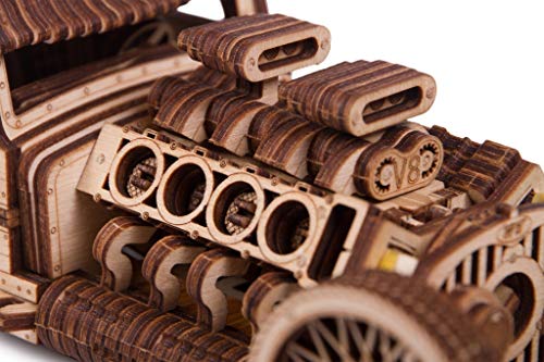 Wood Trick Wooden Model Kit - Hot Rod