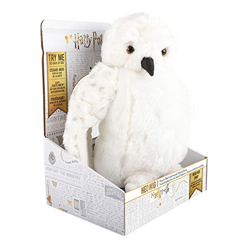 WOW! STUFF WW-1071 Hedwig - Figura de Peluche con Sonidos de Harry Potter, Multicolor