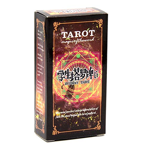 WOWOWO - Baraja de Cartas de Tarot para Estudiantes con guía, adivinación, astrología, Juego de Mesa Oracle