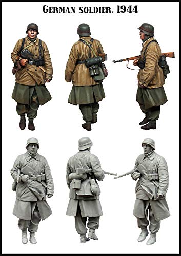 XINGCHANG Kit de Modelo de Figura de Resina 1/35, Soldadura Alemana de la Segunda Guerra Mundial, 1944, sin   Montar, sin Pintar