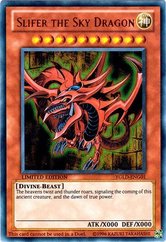 YU-GI-OH! - Slifer The Sky Dragon (YGLD-ENG01) - Yugi's Legendary Decks - 1st Edition - Ultra Rare by