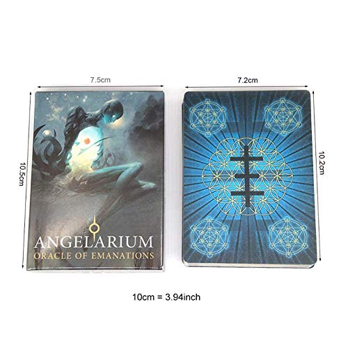 YZHM Juego de Cartas de Tarot de Angelarium Oracle of Emanations 33 Tarjetas Deck Tarot Family Party Board Tarjeta de Adivinación (Inglés)