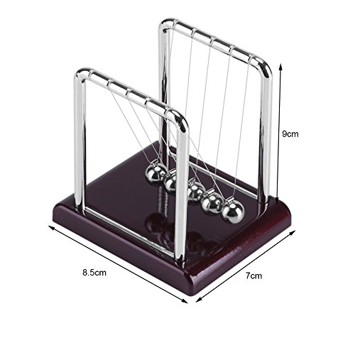 Zerodis Bola de Equilibrio Cradle de Newton, Juguete de Escritorio de Bola de péndulo Divertido para Decoración de Oficina