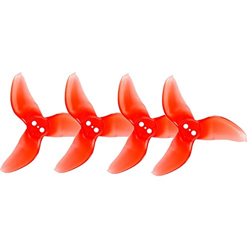 12pcs Emax Avan 2 Pulgadas hélices de 3 Palas para 1104 1105 1106 Motores sin escobillas FPV Racing Drone Quadcopter (Rojo)