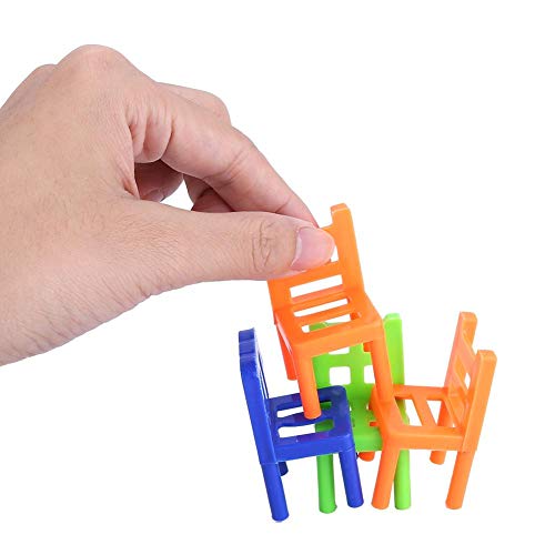 18pcs Mini Juguete Equilibrio de plástico, Multicolor Apilamiento Inteligencia Multijugador Juego de equilibrio Juegos de aprendizaje para niños