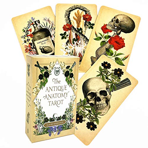 2020 The Antique Anatomy Tarot baraja de 78 Cartas, inglés Completo, adivinación del Destino, Juego de Mesa de reunión Familiar, baraja de Cartas de Entretenimiento