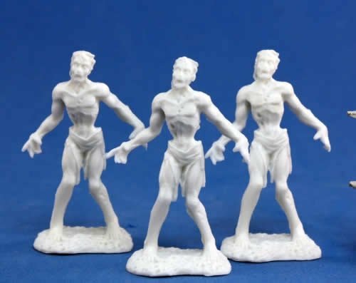 3 x Zombies George - Reaper Bones Miniatura para Juego de rol Guerra - 77053