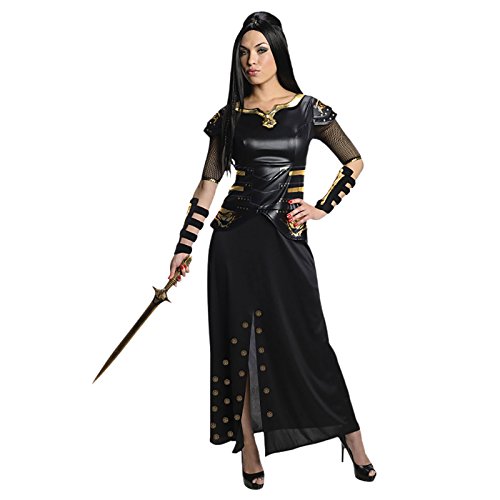 300 Artemisia Rise of an Empire - Disfraz 2 Piezas Combate Ropa Vestido Bolsos Negro - S