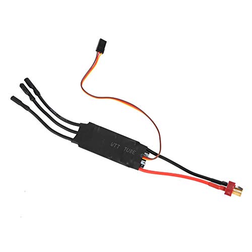 40A ESC, Controlador de Velocidad 40A ESC sin escobillas con protección de Corte de bajo Voltaje RC Drone Helicopter Upgrade Parts Accesorios(Negro)