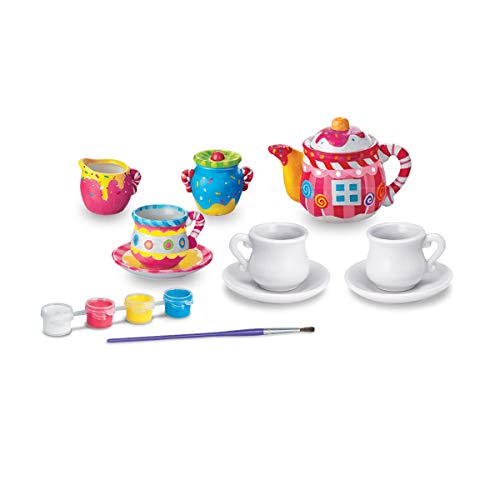 4M - Paint Your Own Mini Tea Set, Juego de Creatividad (004M4541)