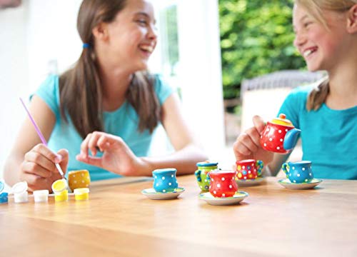 4M - Paint Your Own Mini Tea Set, Juego de Creatividad (004M4541)