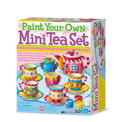 4M - Paint Your Own Mini Tea Set, Juego de Creatividad (004M4541)