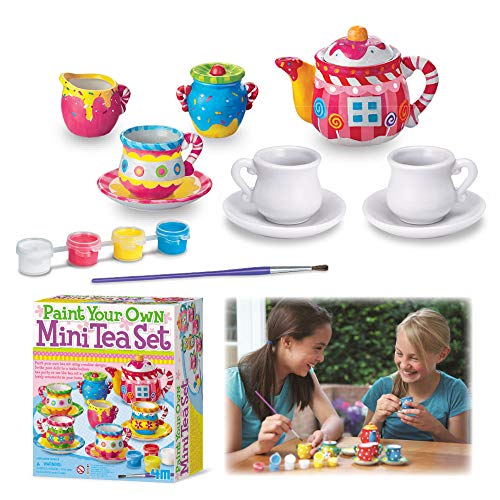 4M - Paint Your Own Mini Tea Set, Juego de Creatividad (004M4541)