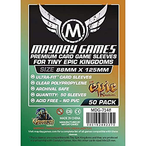 50 Mayday 88 x 125 Tiny Epic Kingdoms Premium Card Sleeves Board Game