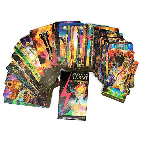 78 Cartas Starman Tarot Davide De Angelis Adivinación de Tarot ansiosamente anticipada para Principiantes Amigos Jugando Tarjetas de Juego de Mesa de Fiesta Familiar