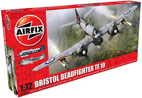 Airfix- Kit de modelismo, avión Bristol Beaufighter MK.X Late (Hornby A05043)