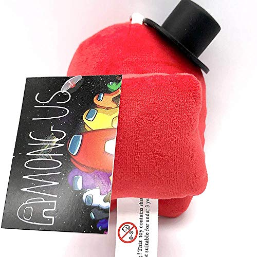 AKMEYI Among Us Peluche con Sombrero De Caballero, Astronauta, Mago, Juguete De Peluche Suave De 10 Cm / 3,93 Pulgadas Among Us Cute Plushie Dolls Present, para Adolescentes, FanáTicos De Los Juegos