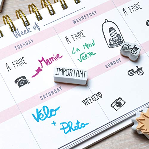 Aladine- Stampo Planner Kit de 10 entintas, 03915