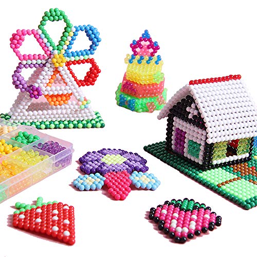 Alan Abalorios Cuentas de Agua 24 Colores Cuentas de Agua Craft Sticky Beads para Niño Niña (24 Colores)