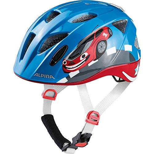 ALPINA Ximo Flash Casco de Bicicleta, Unisex-Youth, Red Car, 45-49