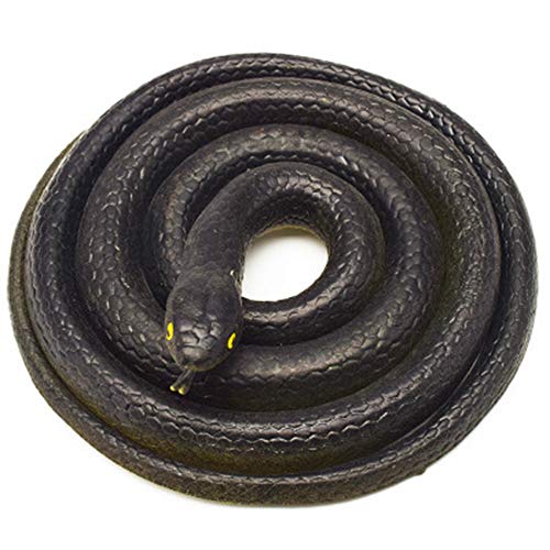 Amasawa 3 Piezas Serpientes de Goma,Juguete de Serpiente,Accesorios de jardín para asustar a los pájaros, bromas, Fiesta de Halloween,Regalo Interesante Juguete Broma