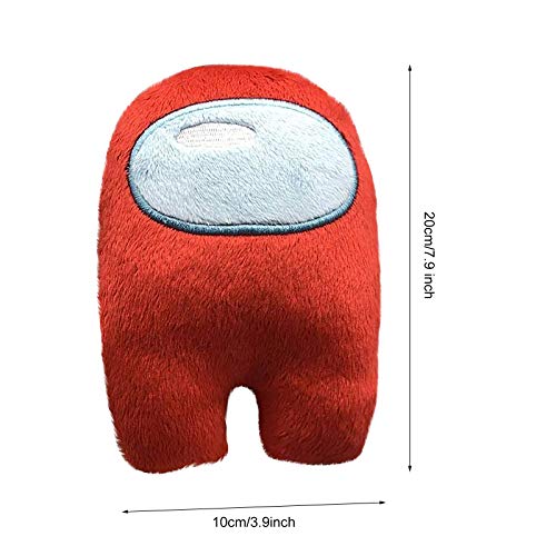 Among Us Peluches de Animales de Peluche - 20 cm Plush Crewmate Matanza de Hombre Lobo Espacial, Muñeco de Personaje del Juego, Muñeca Peluche de Juguete Sofá Silla Decorativa (C)